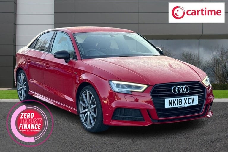 image for 2018 18 AUDI A3 1.5 TFSI COD BLACK EDITION SALOON 4DR PETROL MANUAL EURO 6 (S/S)