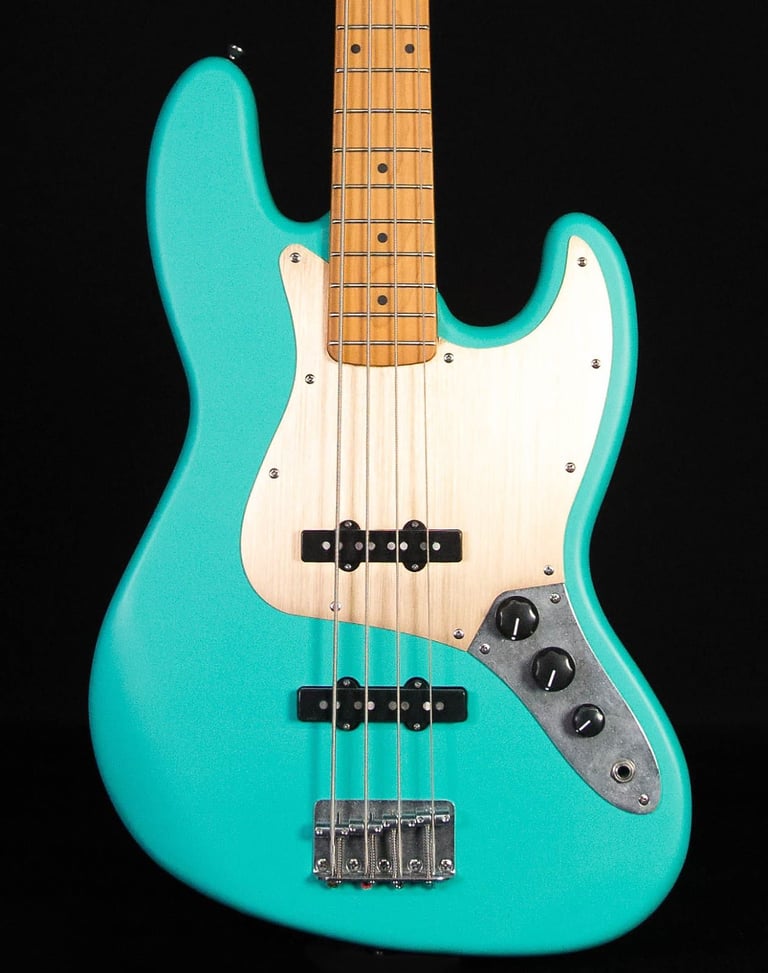 * Squier 40th Anniversary Classic Vibe Jazz Bass Guitar Seafoam Green Fender Designed Pickups