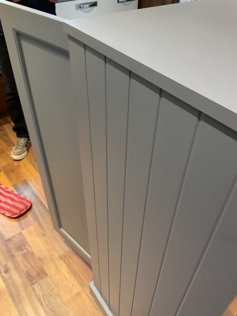 Bayswater Farrow and Ball plummet Grey bathroom tallboy RRP £900+ 