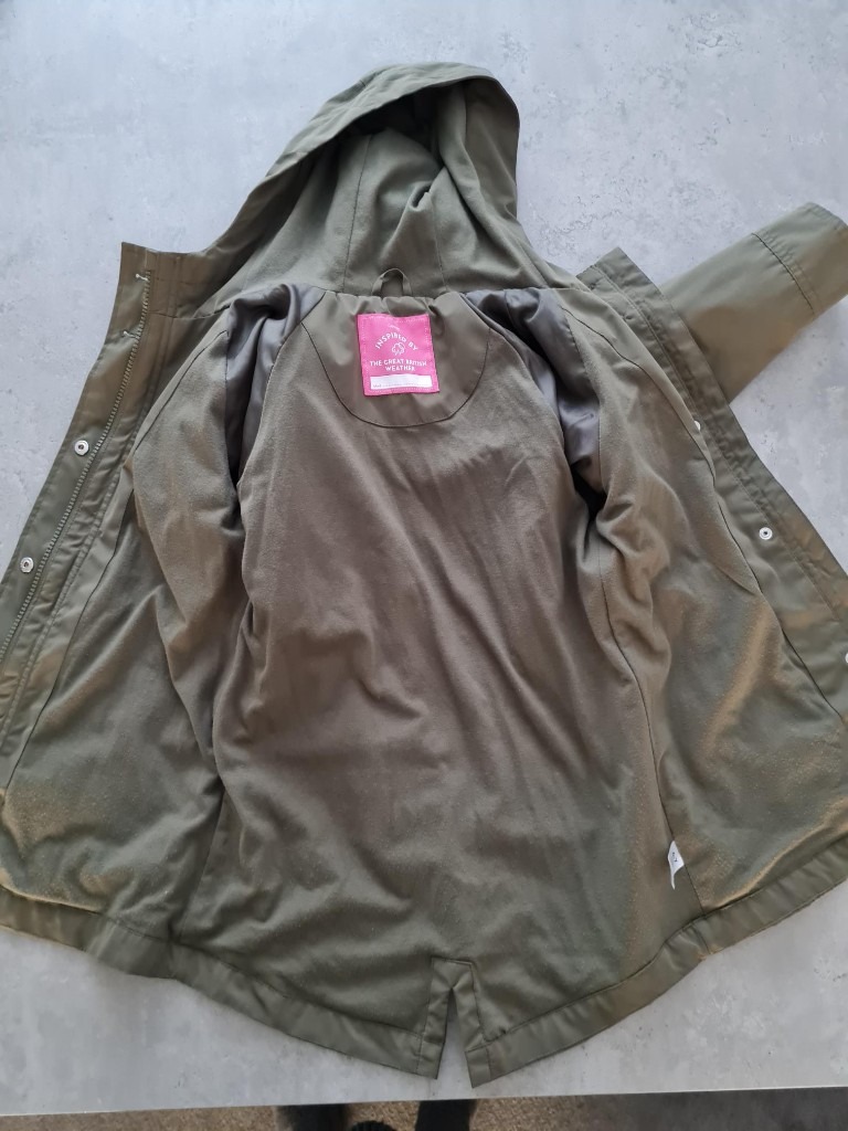 Girls Khaki Hooded Jacket 6-7yrs