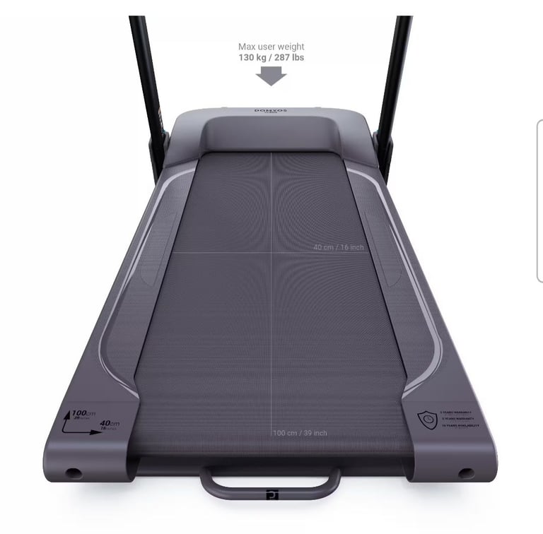 £170 DOMYOS walking treadmill 8km/h high 20 stone weight limit Xmas fit