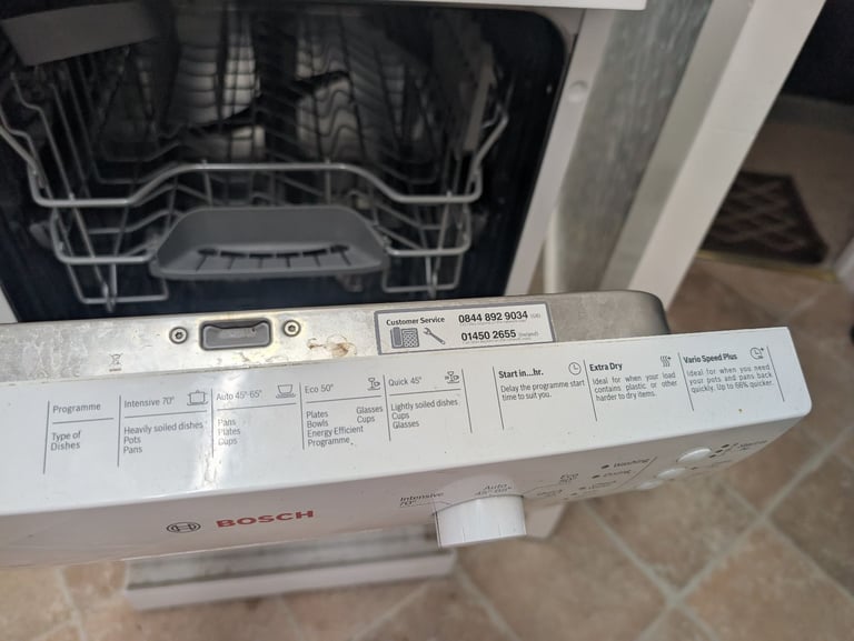 Bosch slimline dishwasher 