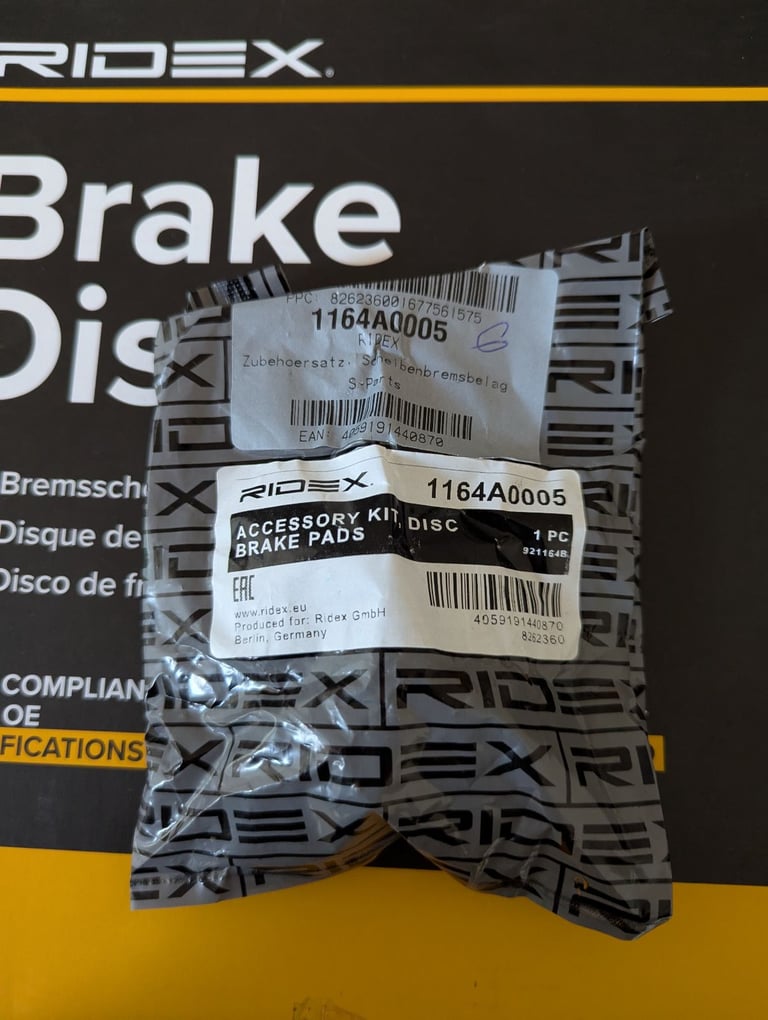 Ridex Brake Discs and Accessory Pack
