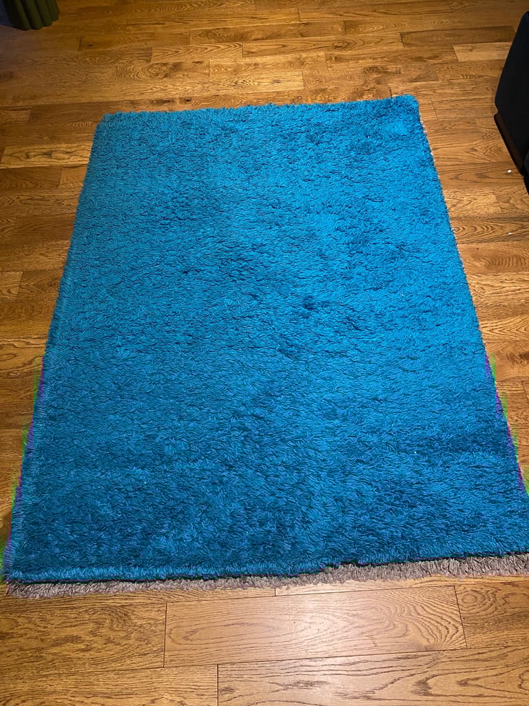 image for Shaggy Rug 120x170 cm Teal
