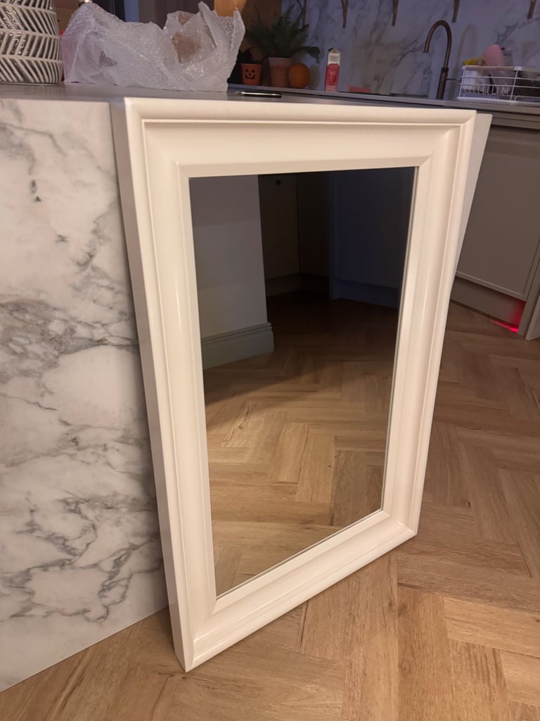 IKEA HEMNES Mirror – White, 60x90 cm (Classic Frame)