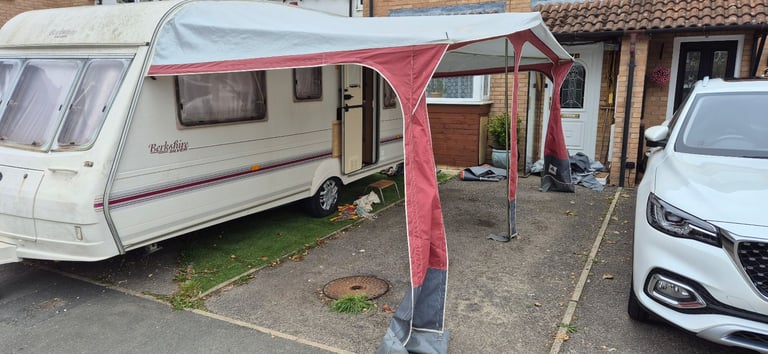 DOREMA caravan awning with annex room, inner tent, curtains and wheel skirt, size 8 (840)