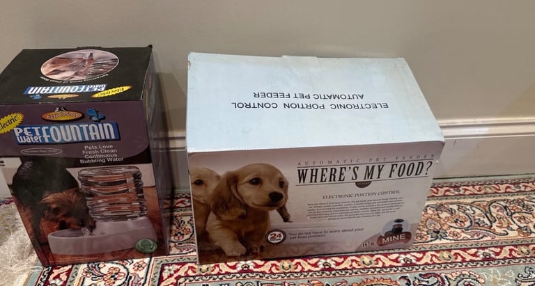 image for Automatic pet feeder water dispenser brand new boxes cat dog 