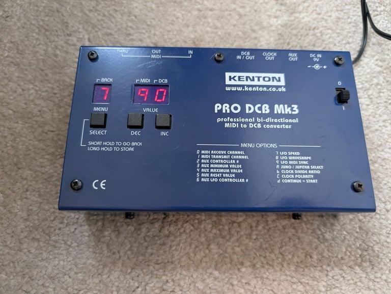 image for Kenton DCB MK3 Midi-DCB Interface for Juno Synthesizers - Can post