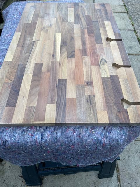 27mm hardwood Kitchen Work Top - 2 pieces 