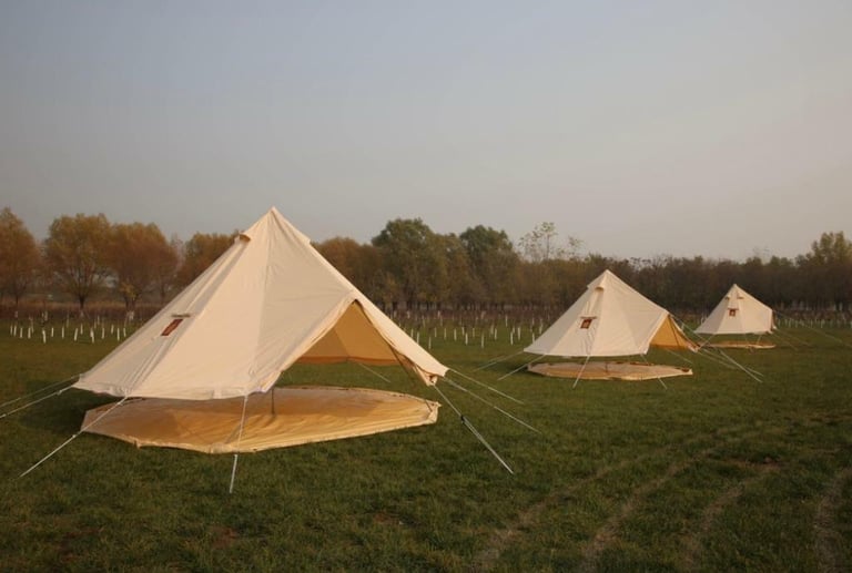 Tents 4 meter and 5 meter “glamping tents.