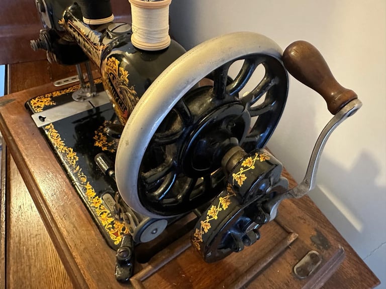 Jones CS Antique sewing machine Manchester with case