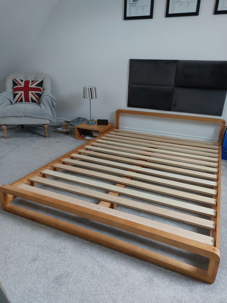Head board for Double Bed Padded Dark Grey