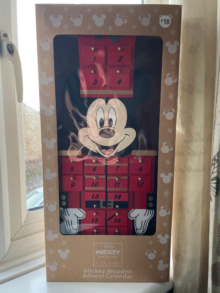 Disney Mickey Mouse wooden advent calendar