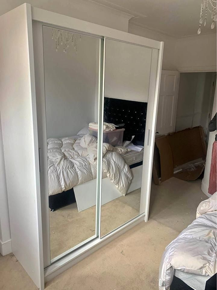 2&3 door wardrobe, sliding mirror doors wardrobes with drawers, shelfs, rails free delivery, COD