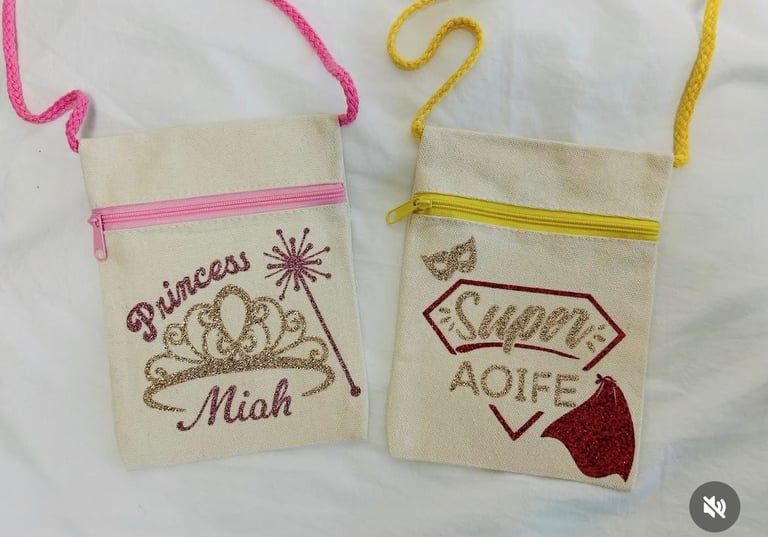 image for Stocking filler personalised girls bag