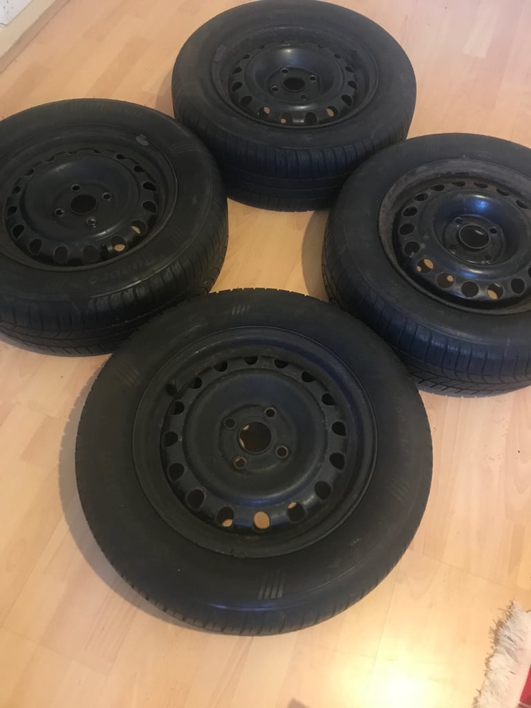 image for 4 x Kormoran RunPro tyres & steel wheels