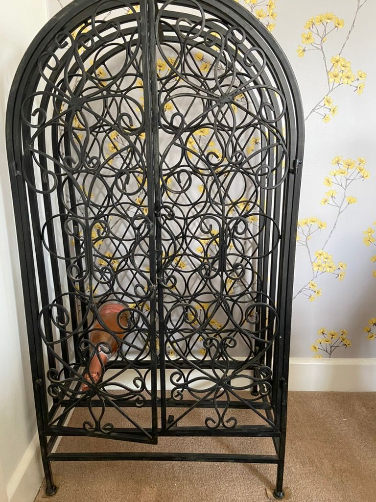 Wrought Iron Wine Rack