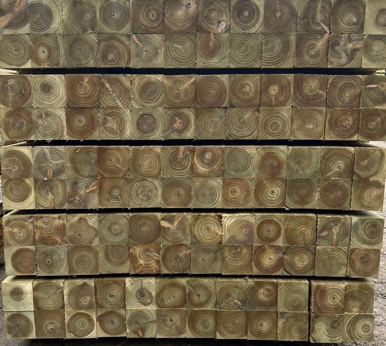1.8m Timber 3 x 3 Post 