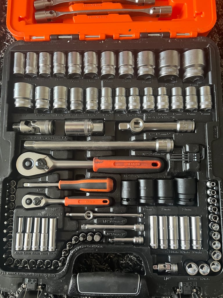 Bahco 106 piece Socket and Spanner Set 