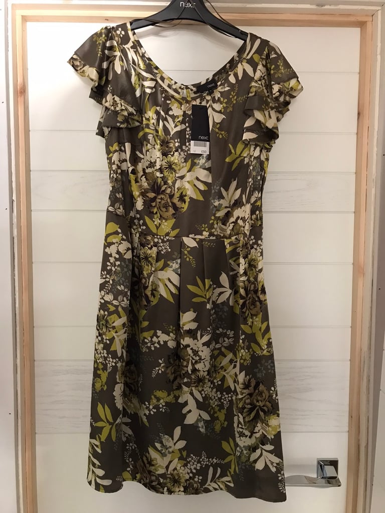 Brand New NEXT Dress Size 12 with matching belt 