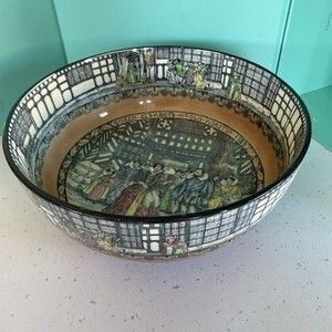 image for Royal Doulton Old Moreton 1589 Queen Elizabeth I Large Bowl 23cm. Antique/Vtg.