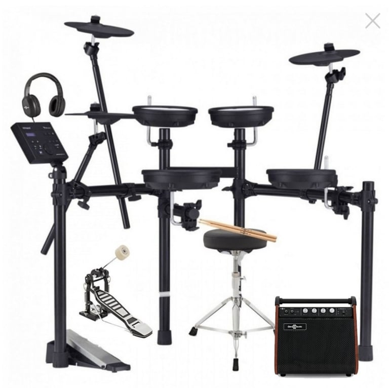 Electronic Drum Kit Bundle: Roland TD-07DMK V-Drums 