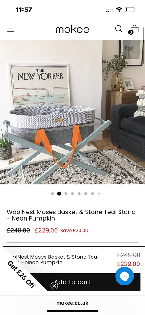 Mokee Moses Basket Wool Nest