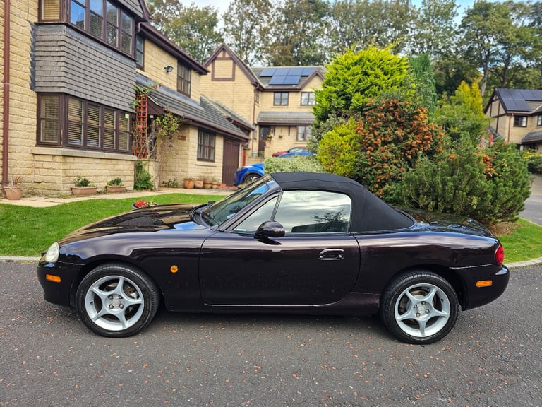 ★MAZDA MX-5 1.8-vvt ★76K! RARE BLACK/PURPLE COLOUR! EXCELLENT EXAMPLE! MX5 ROADSTER 146BHP MK2.5 