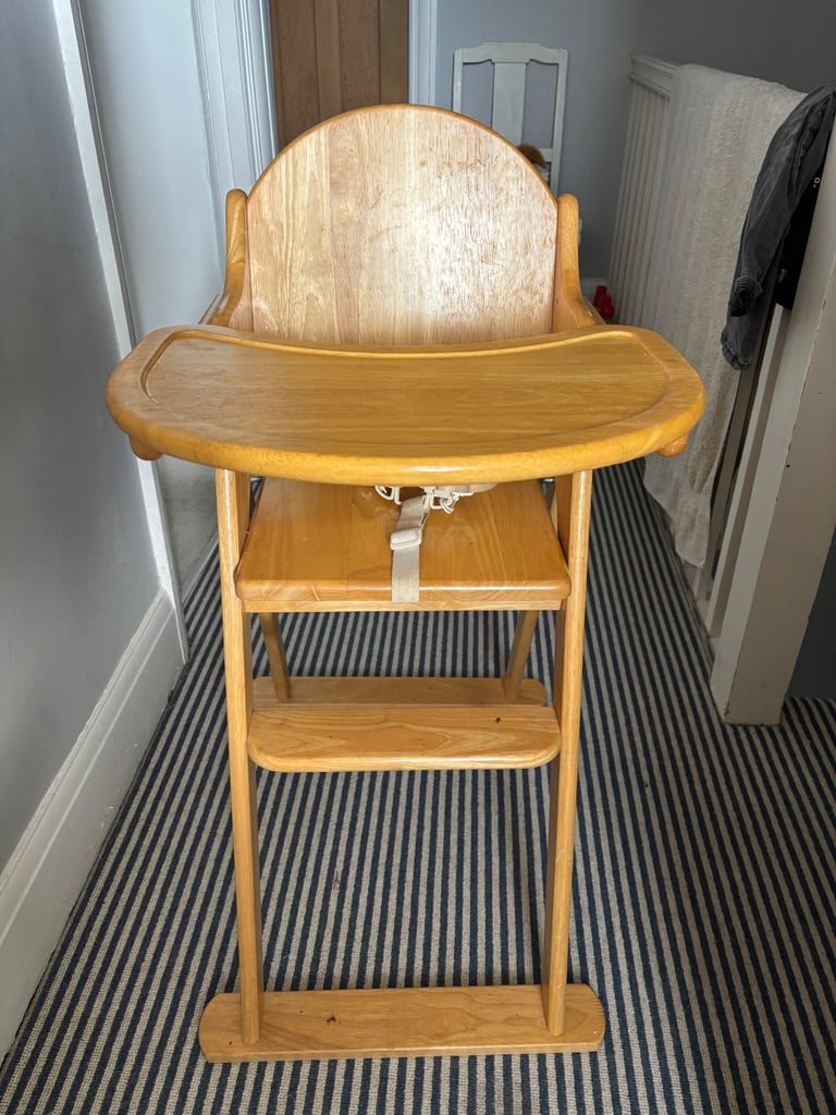 image for Folding Wooden Highchair