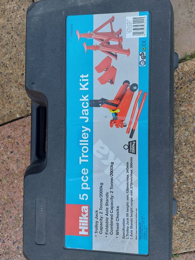 Hilka 2 Tonne Trolley Jack - Used Once & in Excellent Condition