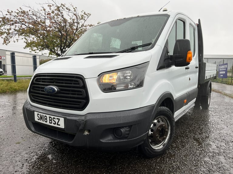 2018 Ford Transit 2.0 TDCi 130ps H2 CREWCAB 7  SEAT TIPPER   NO VAT ! Tipper Diesel Manual