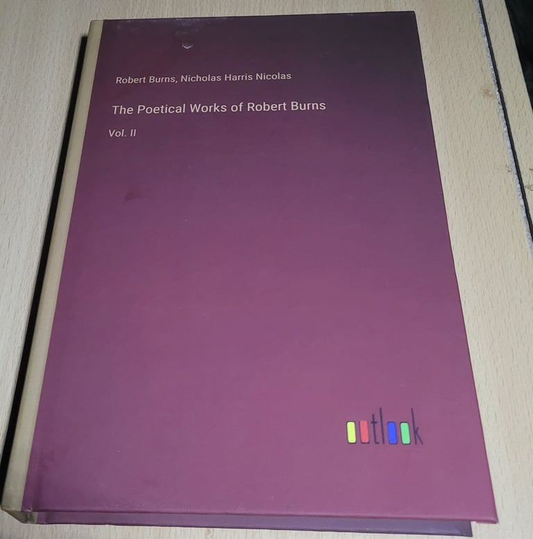 image for The Poetical Works of Robert Burns: Vol. II by Nicholas Harris Nicolas Hardcover Like New b5