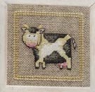 Cross Stitch Kit - Cow 6.5x6.5cm - embroidery