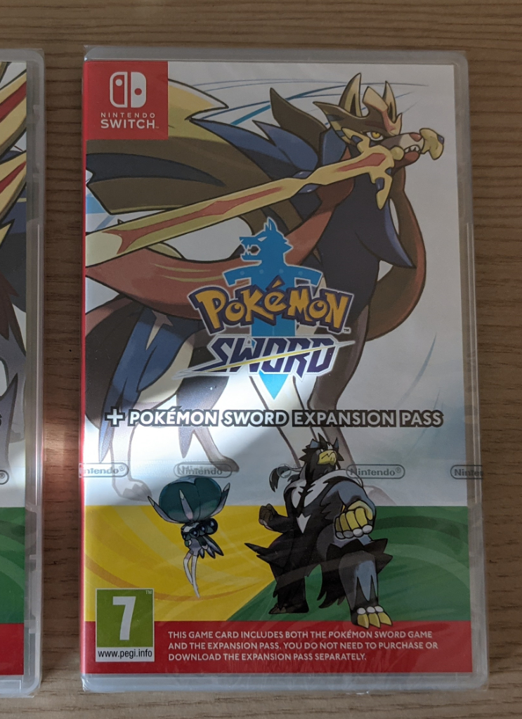 Nintendo Switch Pokemon Sword (Not Shield) including Expansion Pass SEALED