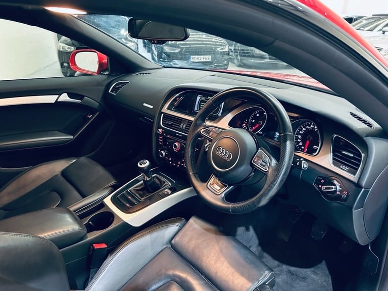 AUDI A5 2.0 TDI S LINE COUPE 2 DOOR DIESEL MANUAL QUATTRO 177 RED 2014