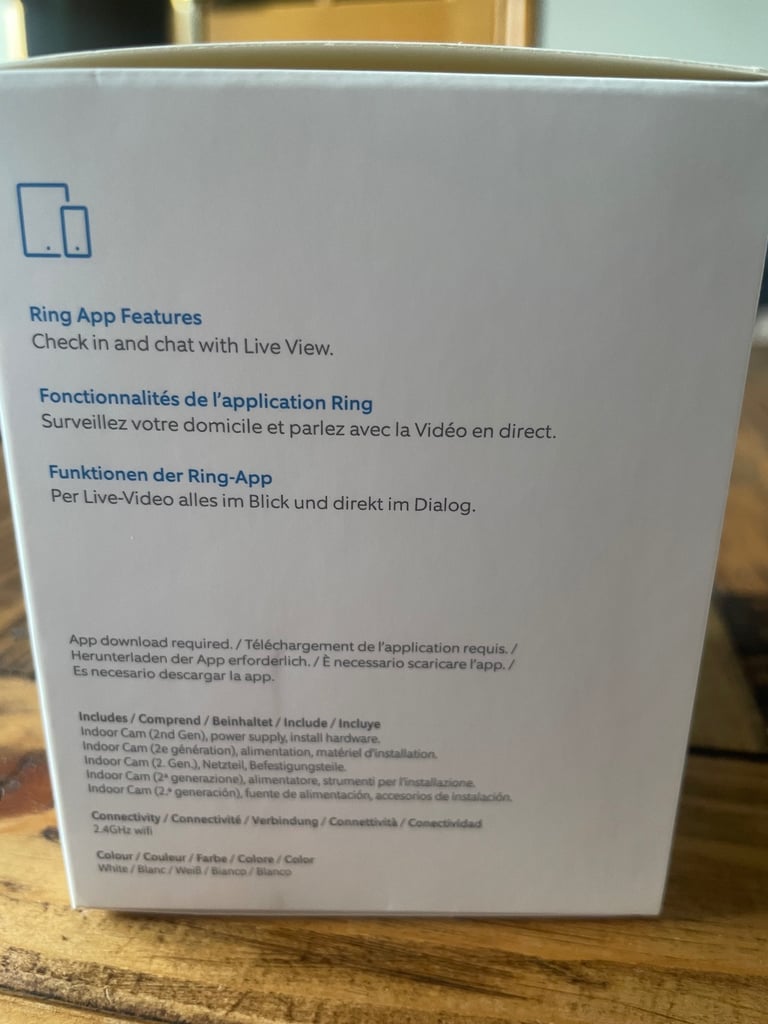 NEW Ring Indoor Camera 1080p HD Video Plug In