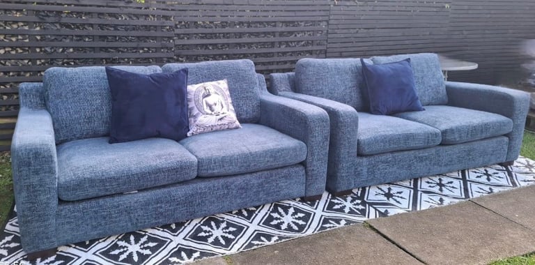 Sofology Blue Sofas..3+3..Delivery🚚 Available 