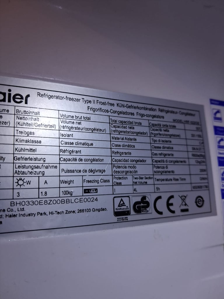 Haier american fridge freezer