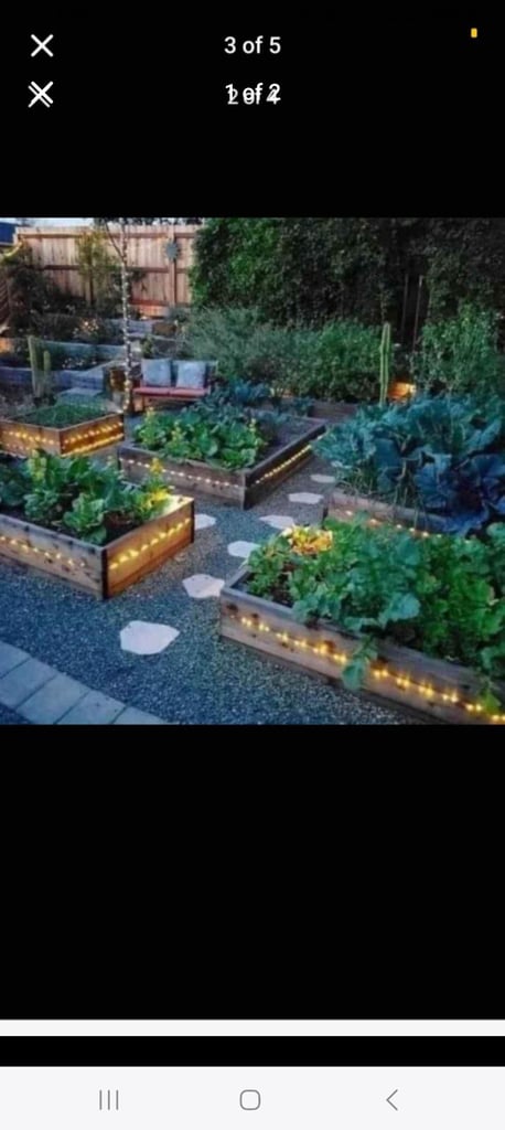 image for Pallet collar allotment raised flower beds 