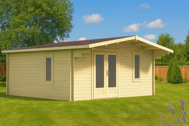 Log cabin Head office 6m x 5m. Summer house, garden room, office, gym, shed.