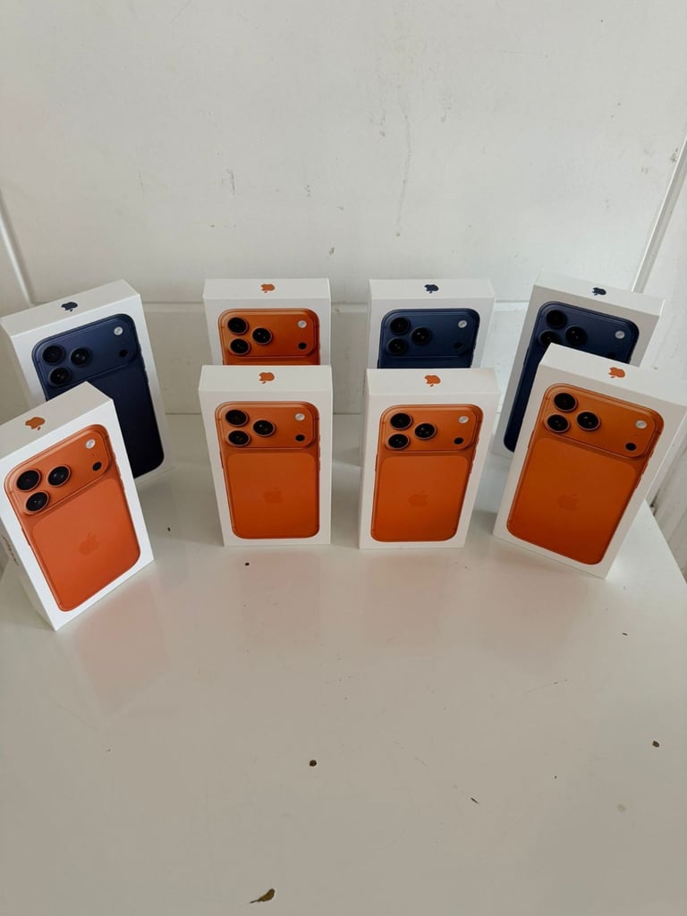 Iphone 17 pro  256gb £970 512gb £1100 1TB £1200 New seald unlocked with Apple Warranty