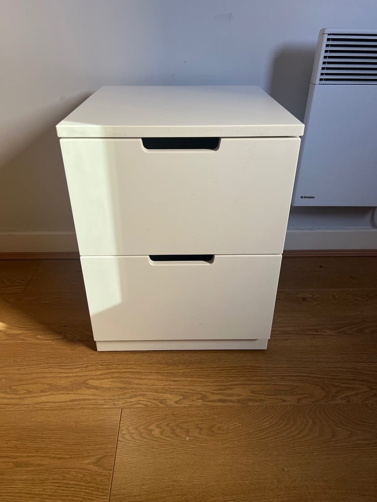 image for White bedside drawers 