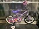Apollo Petal 14” Girls Purple Bike with Stabilisers