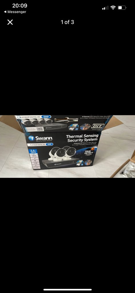 Swann security system thermal sensing like new