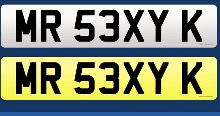 image for number plate MR 53XY K  private plate car number plate 