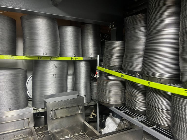 NEW COMMERCIAL CATERING 7'' BLACK IRON PIZZA PAN  TAKE AWAY FAST FOOD SHOP KITCHEN 