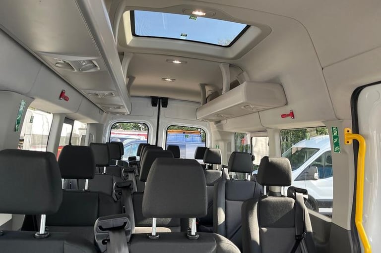 2025 Ford Transit 460 Leader L4 H3 ELWB High Roof 17 Seat Minibus RWD 2.0 EcoBlue 165ps, FRON Min...