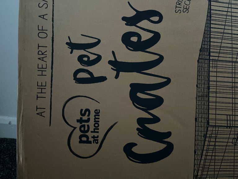 Pets  at  home black large pet crate