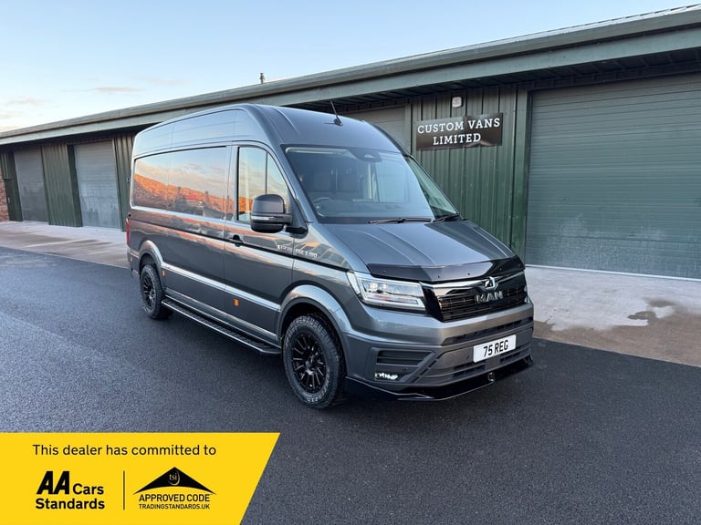 2025/75 MAN TGE 4X4 180 BITURBO LION XC VAN AUTO CRAFTER GREY