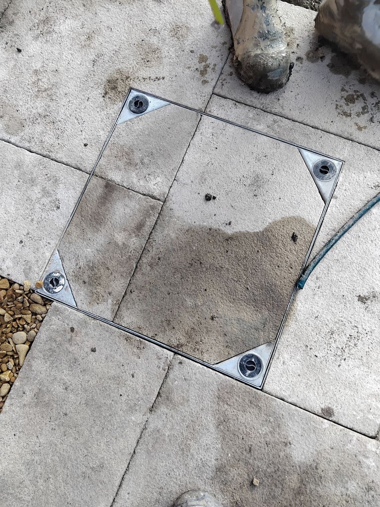 3 brand new inset lids 540×540 80mm deep 